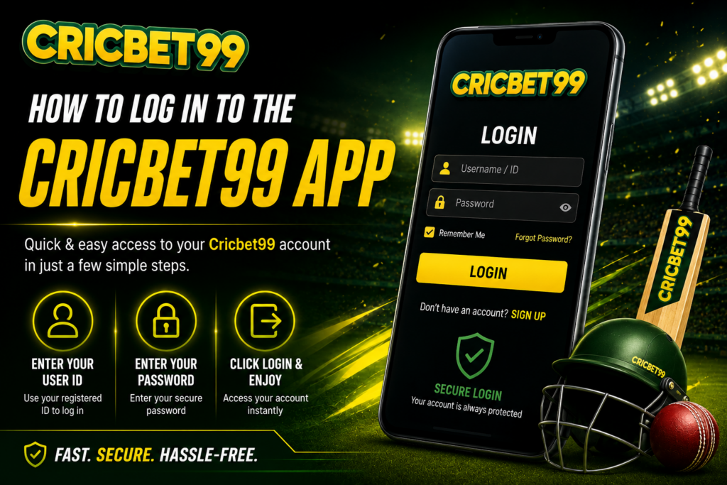 ​How to Log In to the Cricbet99 App