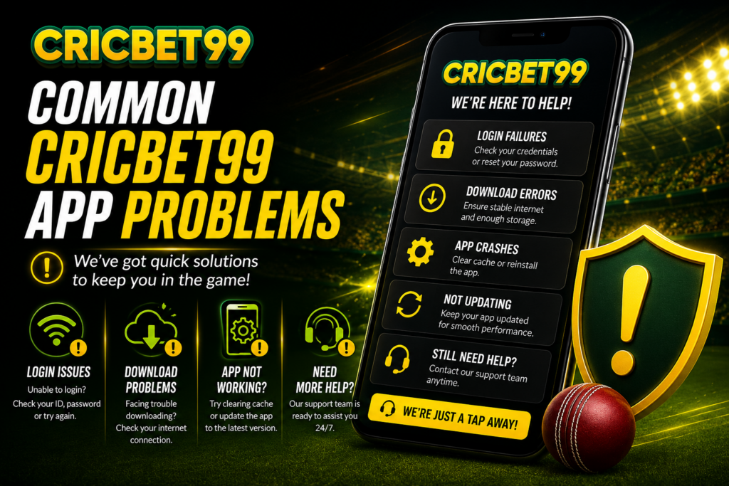 ​Common Cricbet99 App Problems