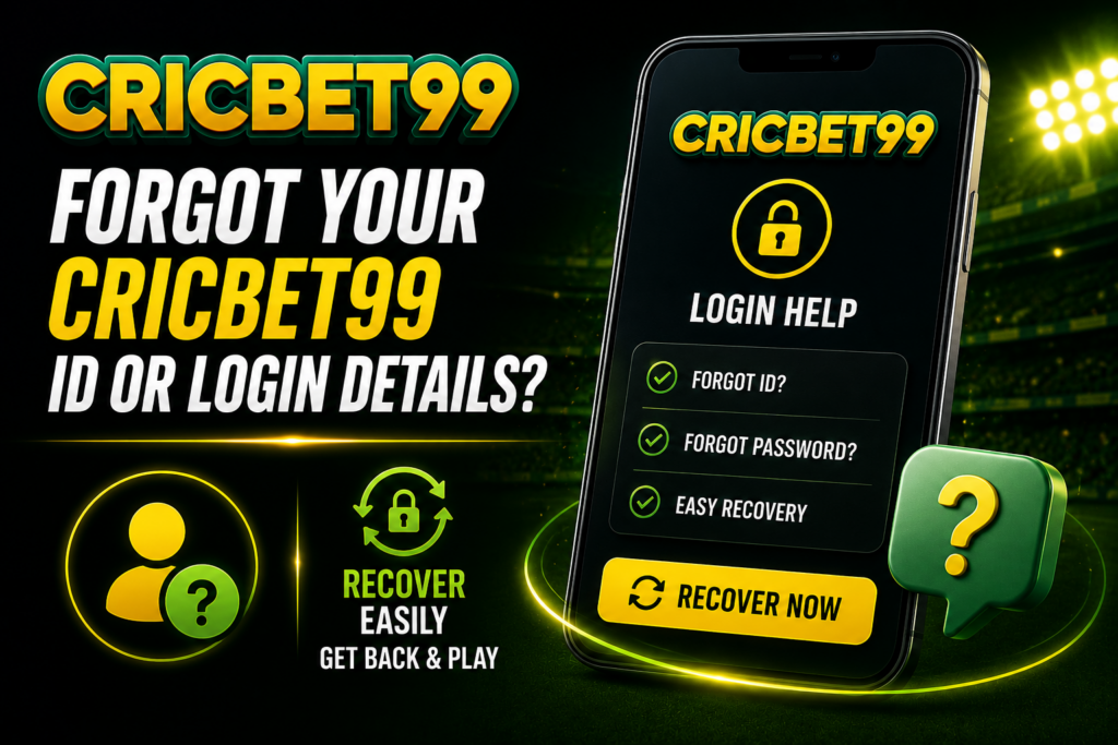 Forgot Your Cricbet99 ID or Login Details?