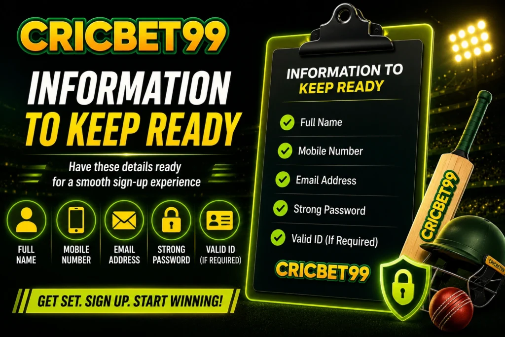 Cricbet99: Information to Keep Ready​