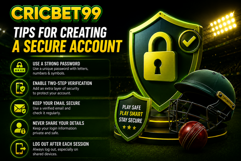 Cricbet99: Tips for Creating a Secure Account​