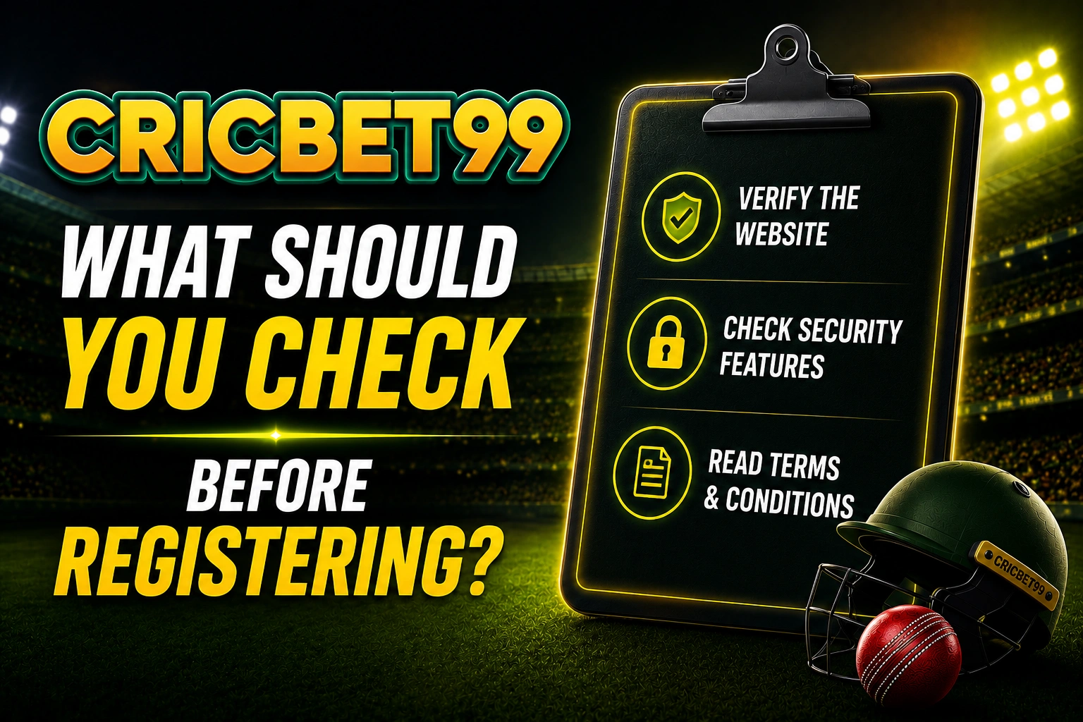 What Should You Check Before Registering?